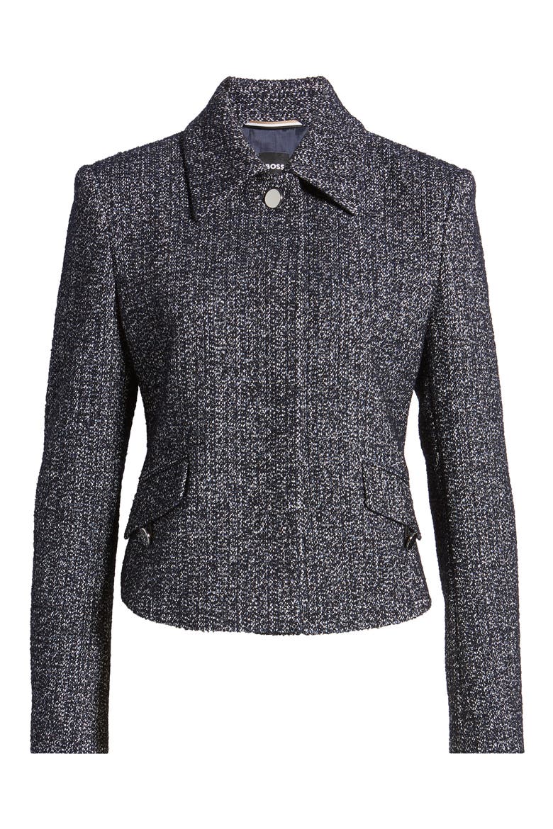 Jaxson Tweed Jacket, Alternate, color, INSIGNIA BLUE TWEED