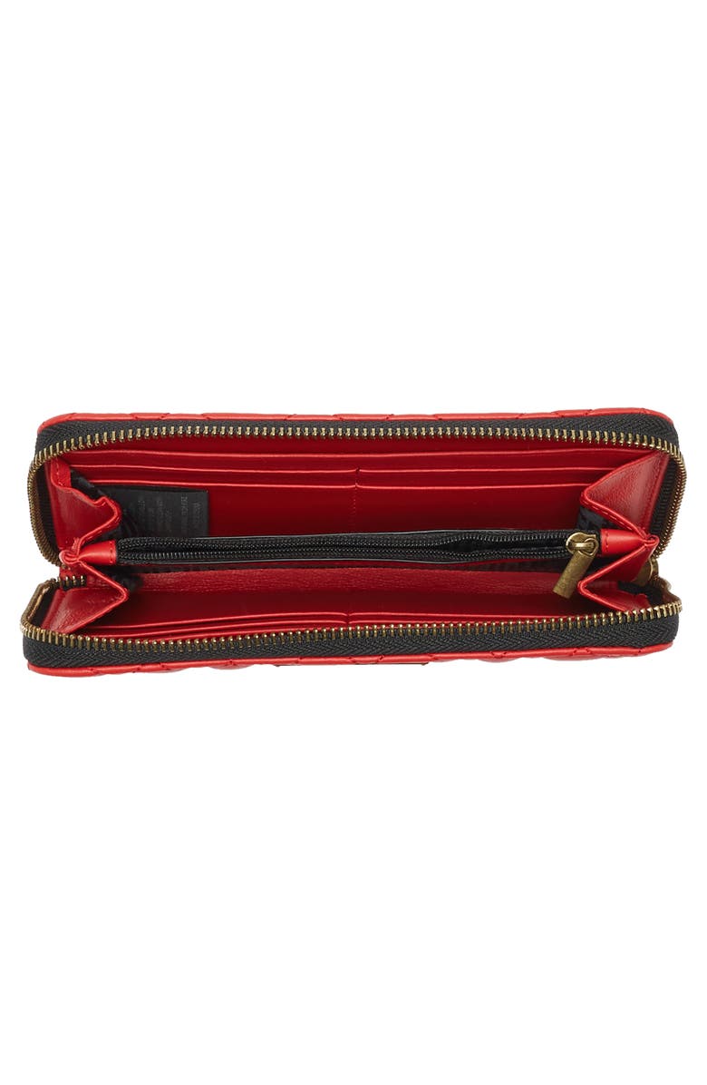 Kurt Geiger London Zip Around Leather Wallet, Alternate, color,
