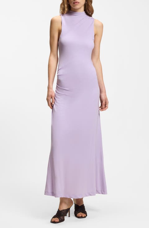 Eylai Draped A-line Midi Dress