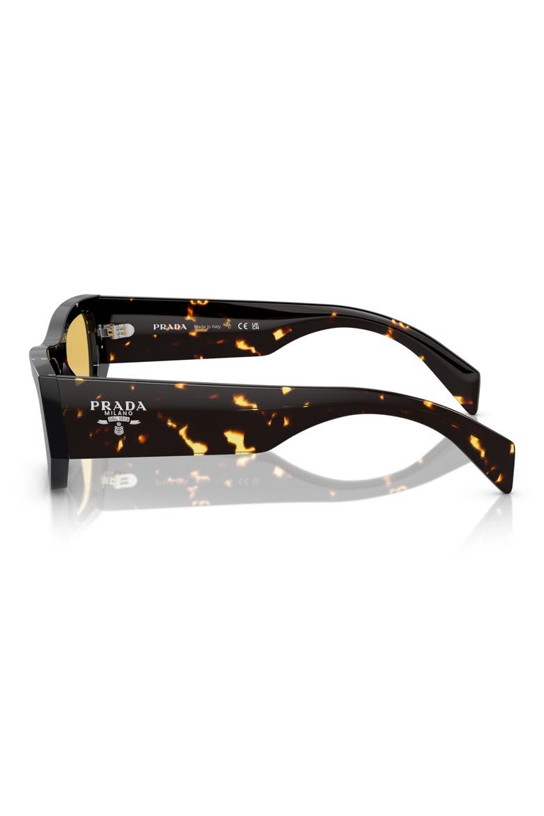 55mm Rectangular Sunglasses, Alternate, color, YELLOW