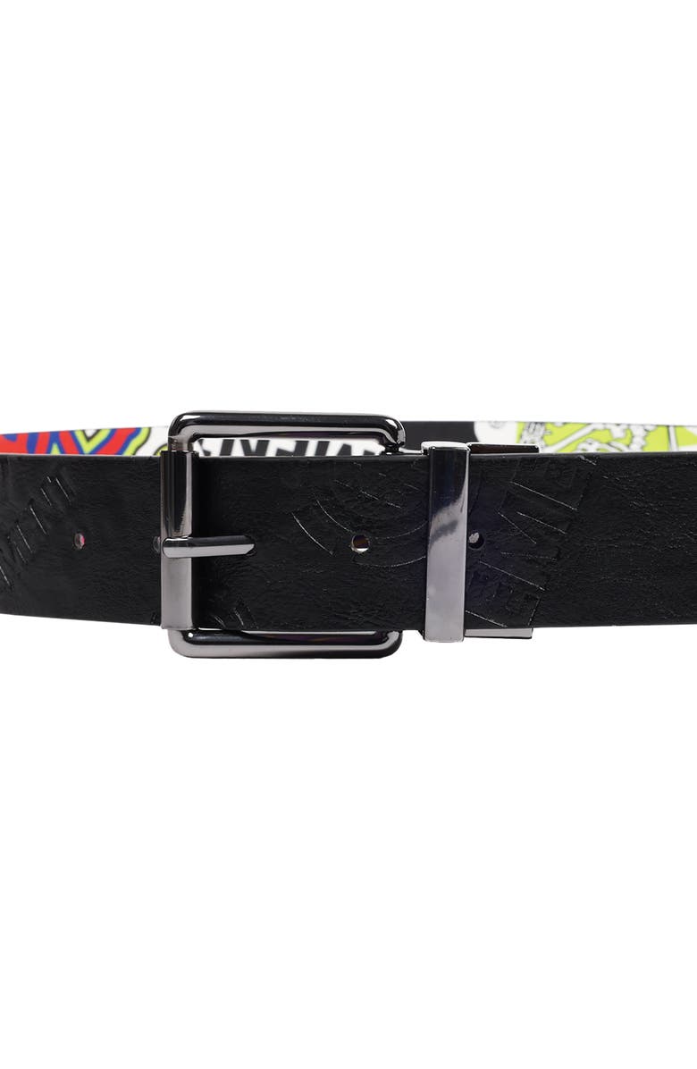 Element PU Reversible Belt with Debossed Logo & Graphic Print, Alternate, color, Black