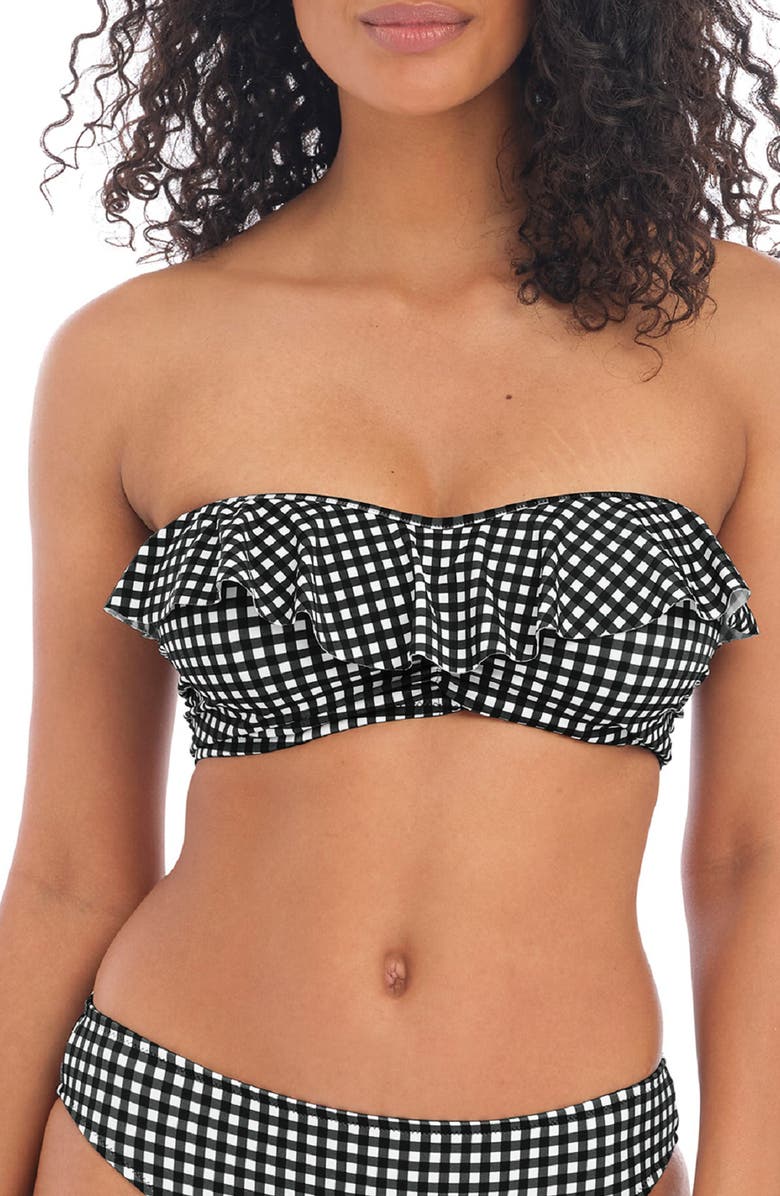 Freya Check In Underwire Bandeau Bikini Top, Main, color, 