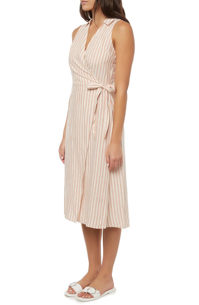 O'Neill Skylie Midi Wrap Dress, Alternate, color,