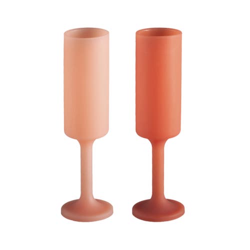 Porter Green Seff | Unbreakable Champagne Flutes In Orange