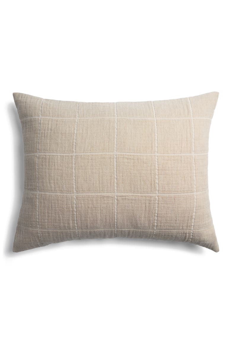 Terrace Gauze Set of 2 Organic Cotton Pillow Shams, Alternate, color, TOAST