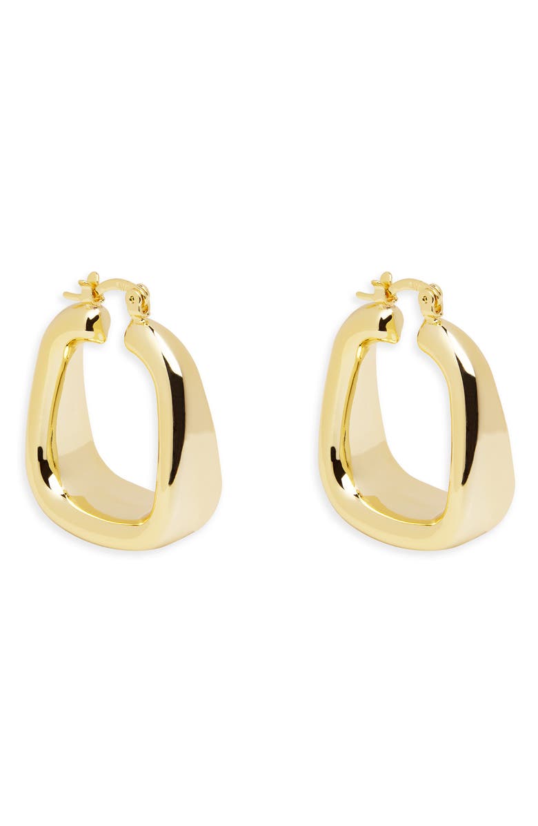ARGENTO VIVO Square Chubby Hoop Earring, Main, color, Gold