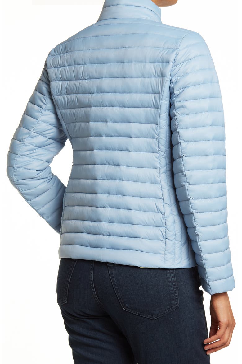 Missy Short Packable Puffer Coat, Alternate, color, CHAMBRAY