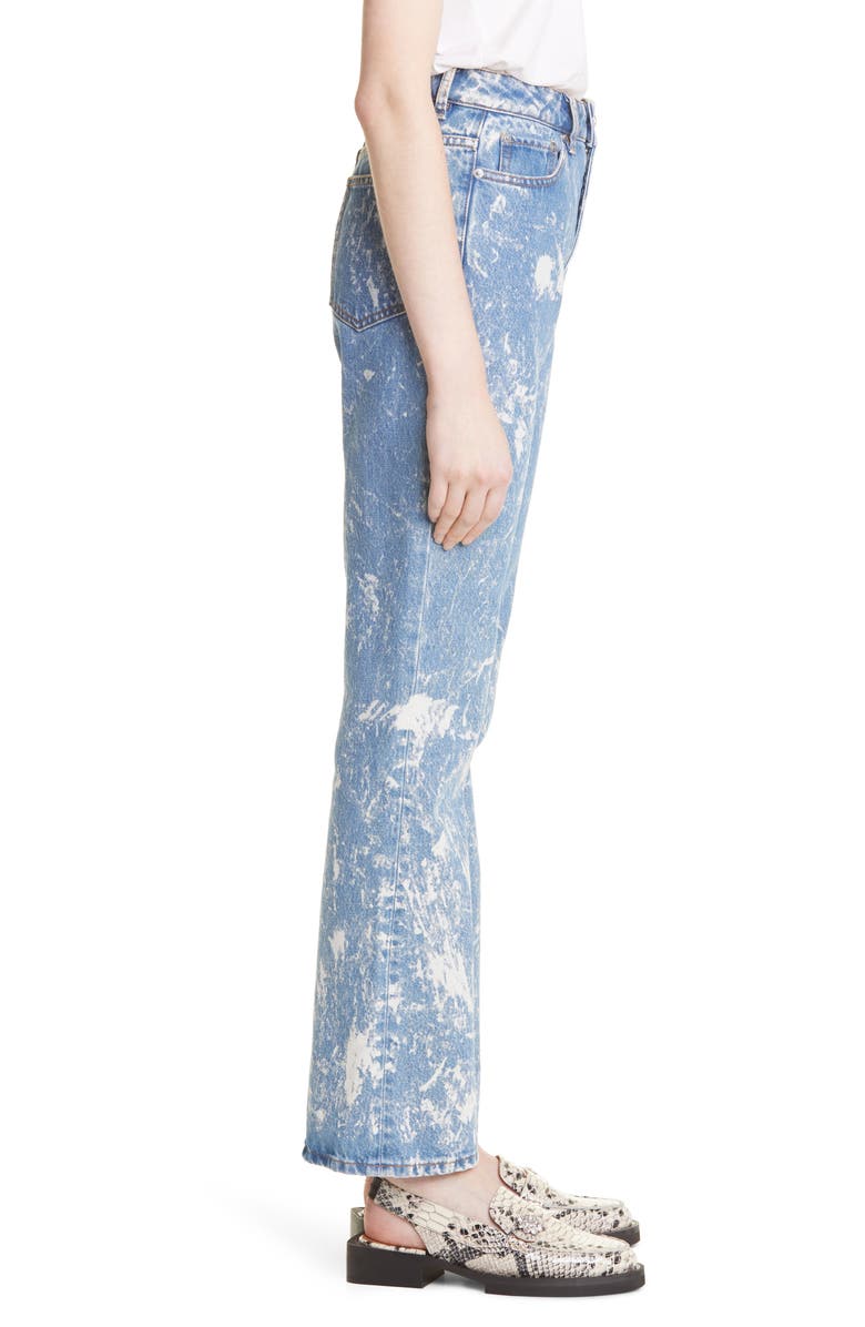 Ganni Organic Cotton Straight Leg Jeans, Alternate, color, 