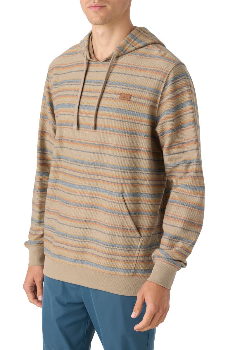 O'Neill Bavaro Stripe Pullover Hoodie, Alternate, color,