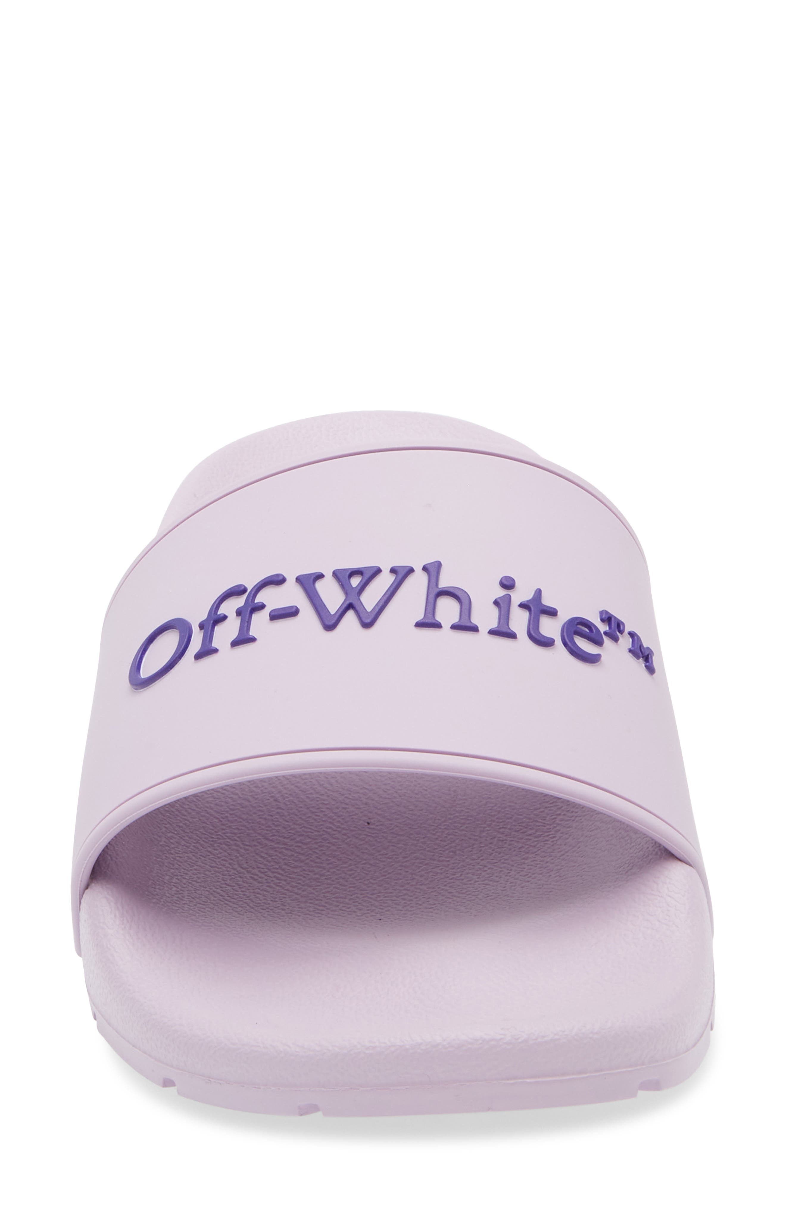 Off-White Bookish Logo Slide Sandal, Alternate, color, 