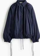 H&M Oversized Drawstring-detail Shirt