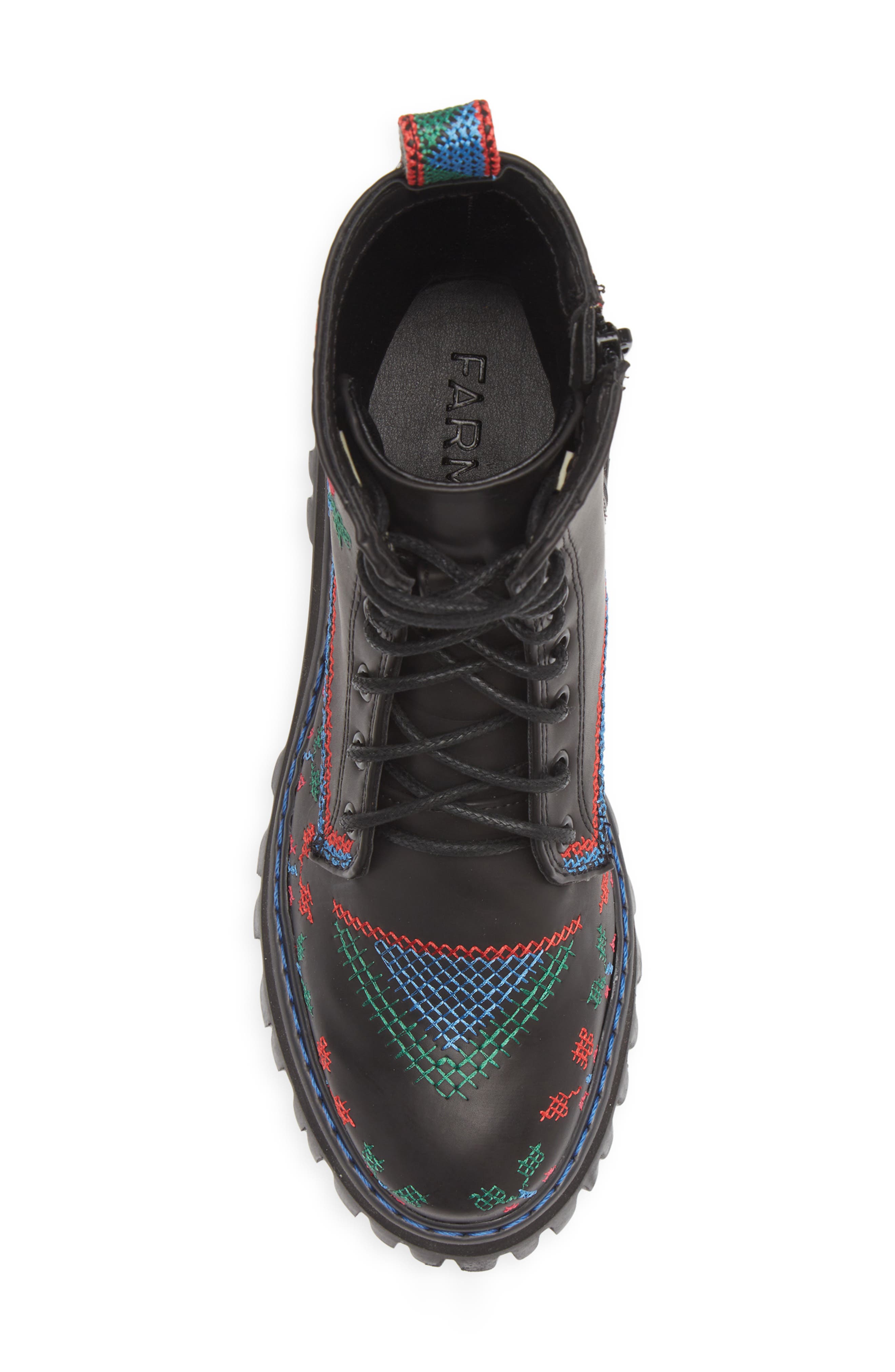 FARM Rio Stitched Lace-Up Boot, Alternate, color, 