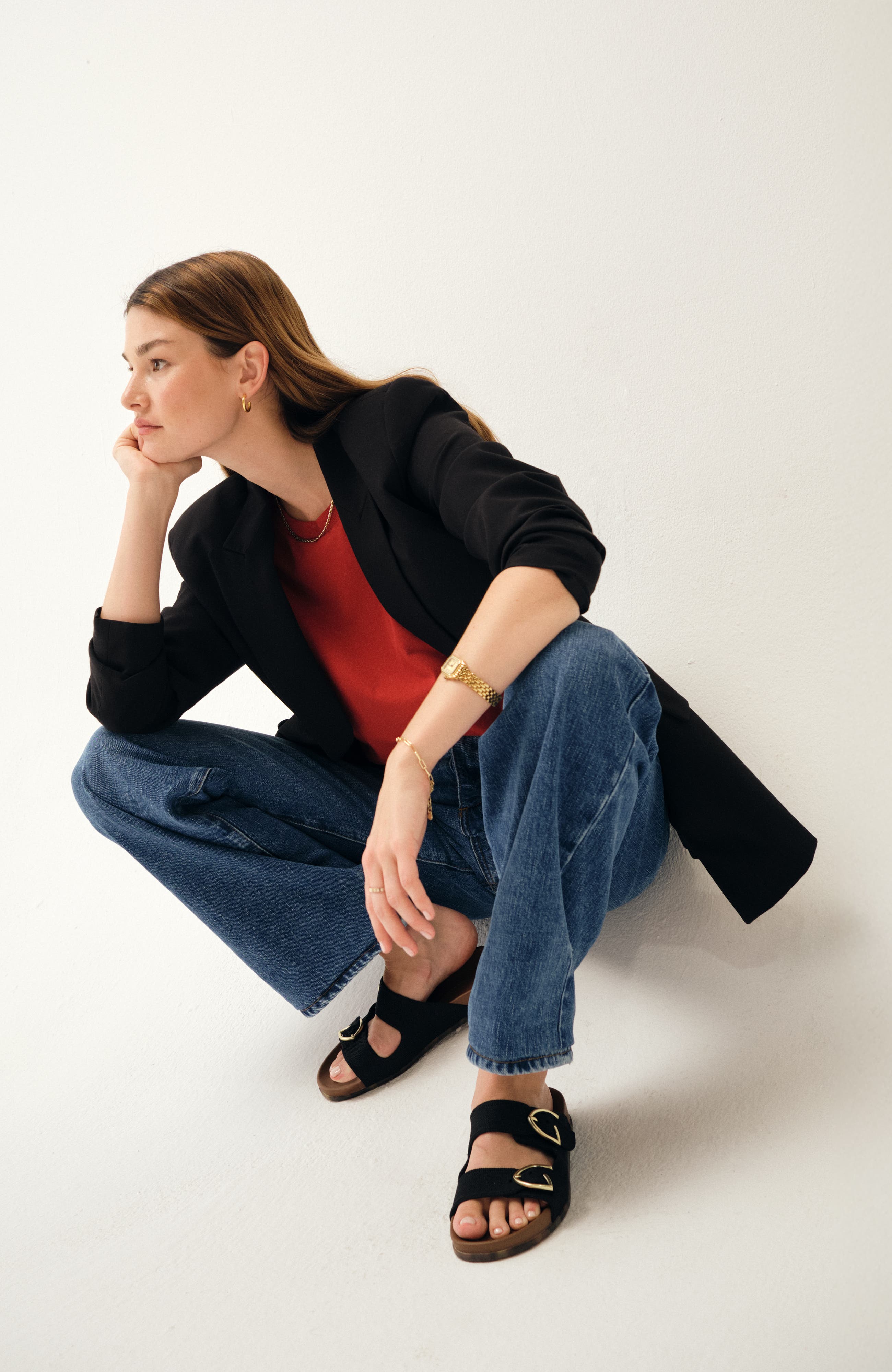 Rothy's The Buckle Slide, Alternate, color, 