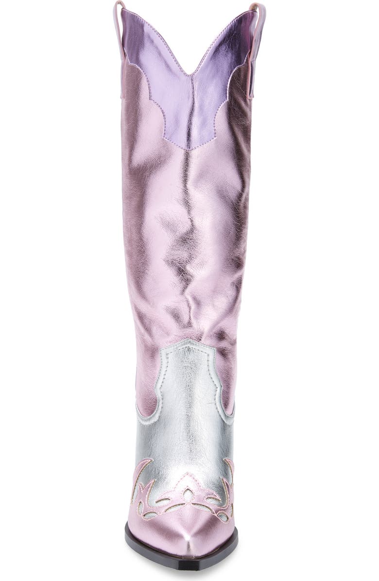 AZALEA WANG Hendrix Knee High Western Boot, Alternate, color,