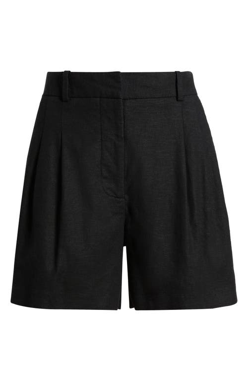 Open Edit Everyday Pleated Linen Blend Shorts