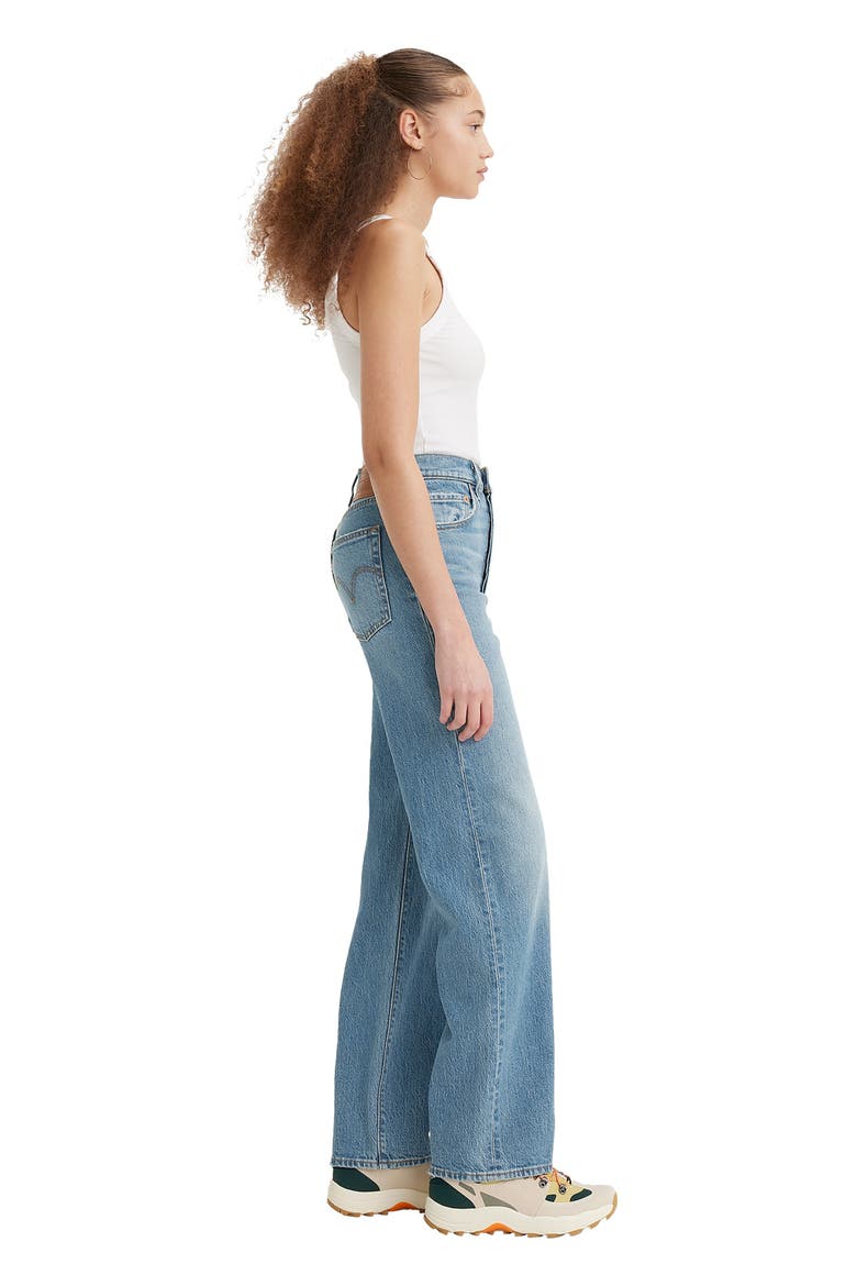 Ribcage Full Length Straight Leg Jeans, Alternate, color, RINGING BELLS NO DX