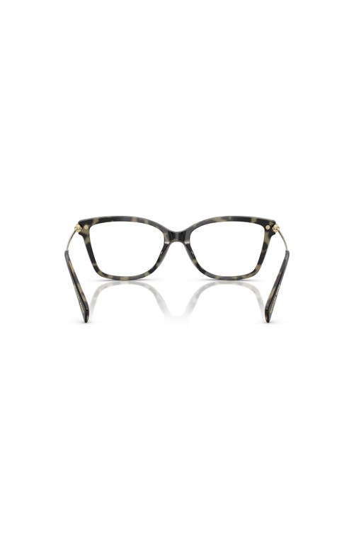 Michael Kors 52mm Square Optical Glasses In Black