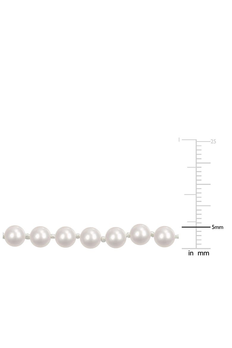 Freshwater Pearl Necklace, Alternate, color, METALLIC SILVER