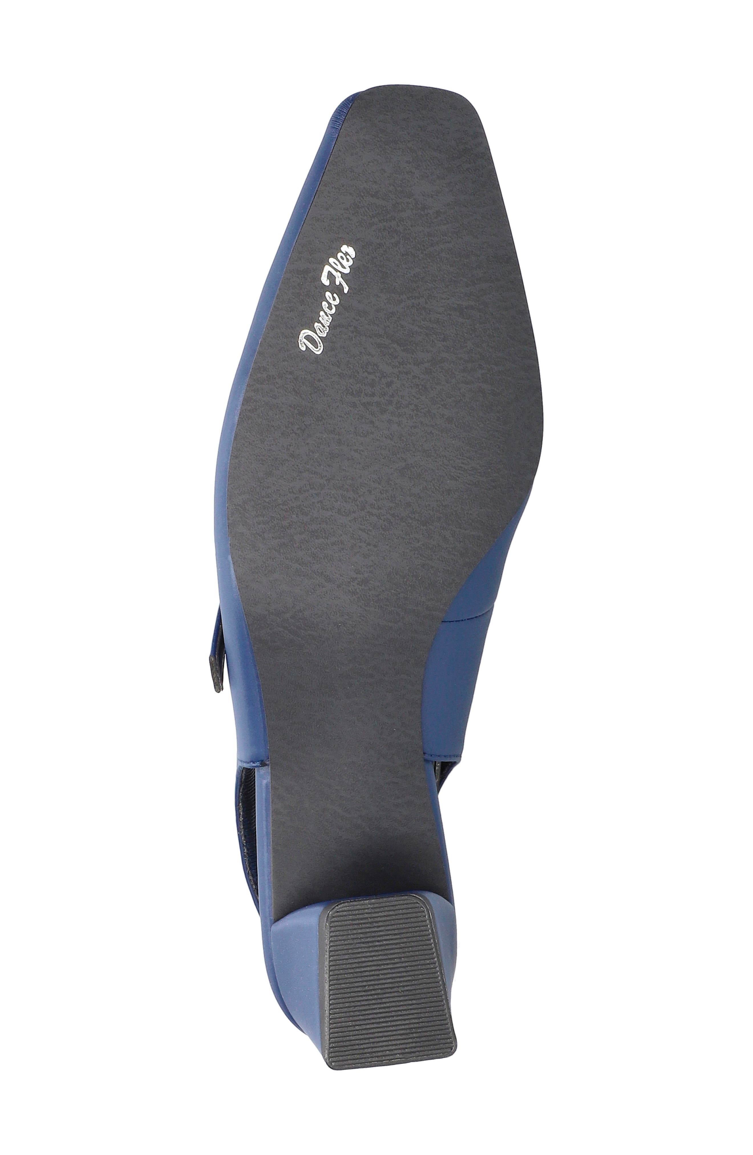EASY STREET Cameo Slingback Mary Jane Pump, Alternate, color, Navy Satin