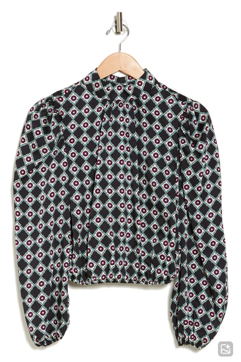 Seraphine Long Sleeve Mock Neck Top, Alternate, color, FLORAL FOULARD