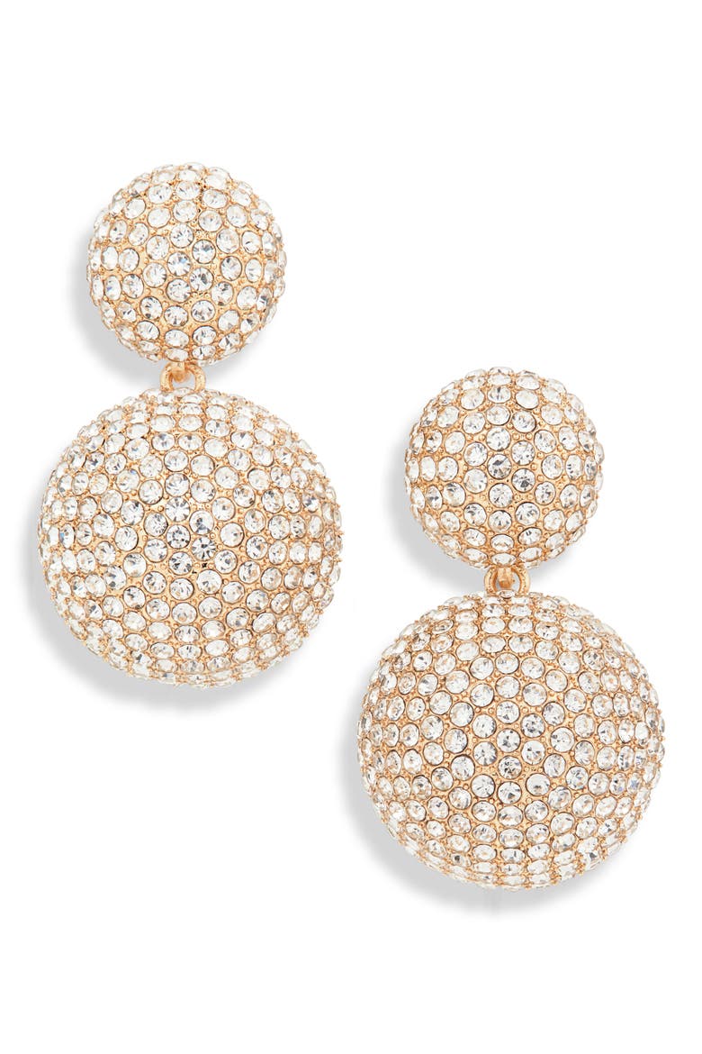 The Classic Statement Drop Earrings, Main, color, CLEAR
