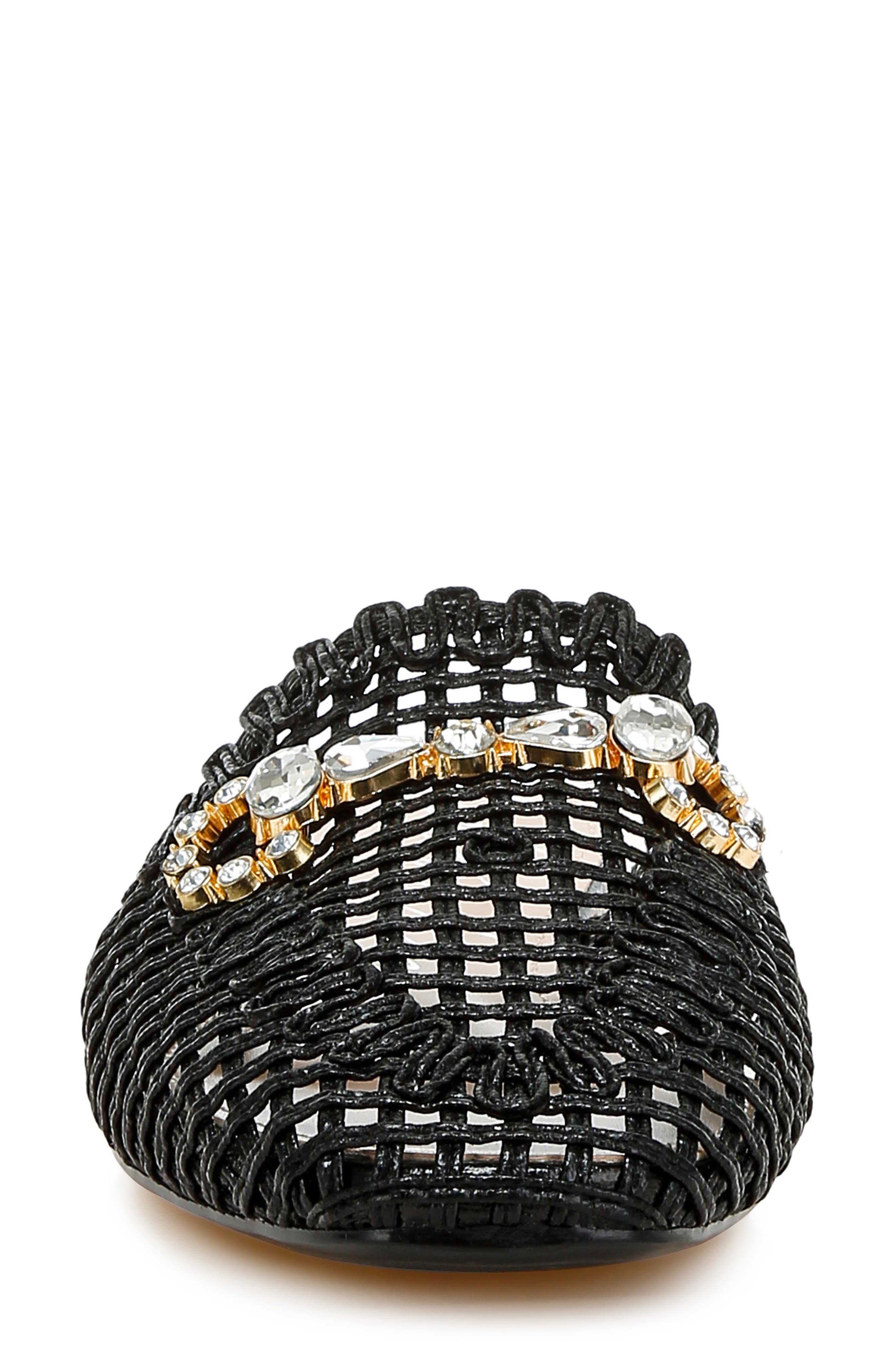 LONDON RAG Roboma Crystal Embellished Mule, Alternate, color, Black