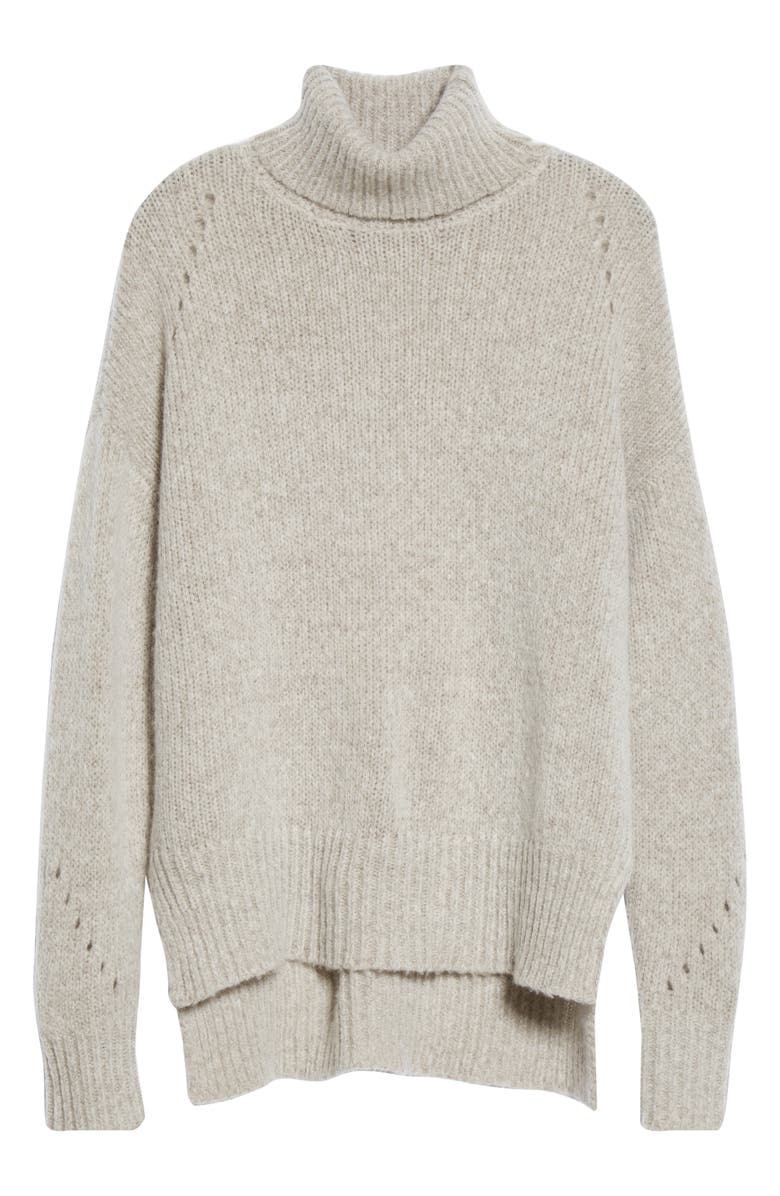 La Ligne Wool & Cashmere Turtleneck Sweater, Alternate, color,