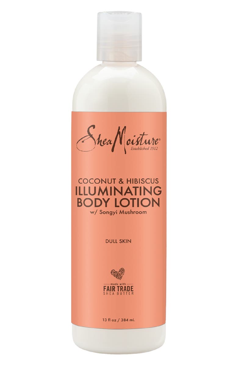 SHEA MOISTURE Coconut & Hibiscus Illuminating Body Lotion, Main, color, 