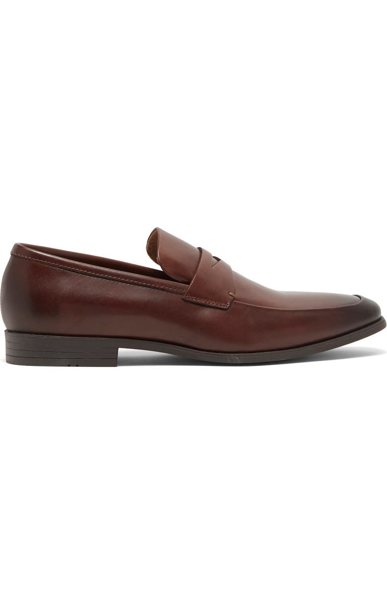 Rush by Gordon Rush Bradley Leather Penny Loafer, Alternate, color, Brandy