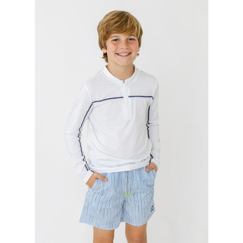 Cabana Life Boys Swim Trunks In White