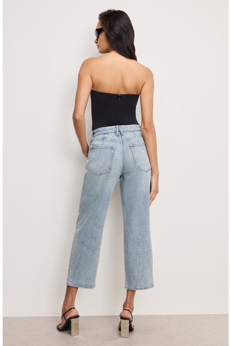 Crystal Stars Good '90s Crop Straight Leg Jeans, Alternate, color, INDIGO908