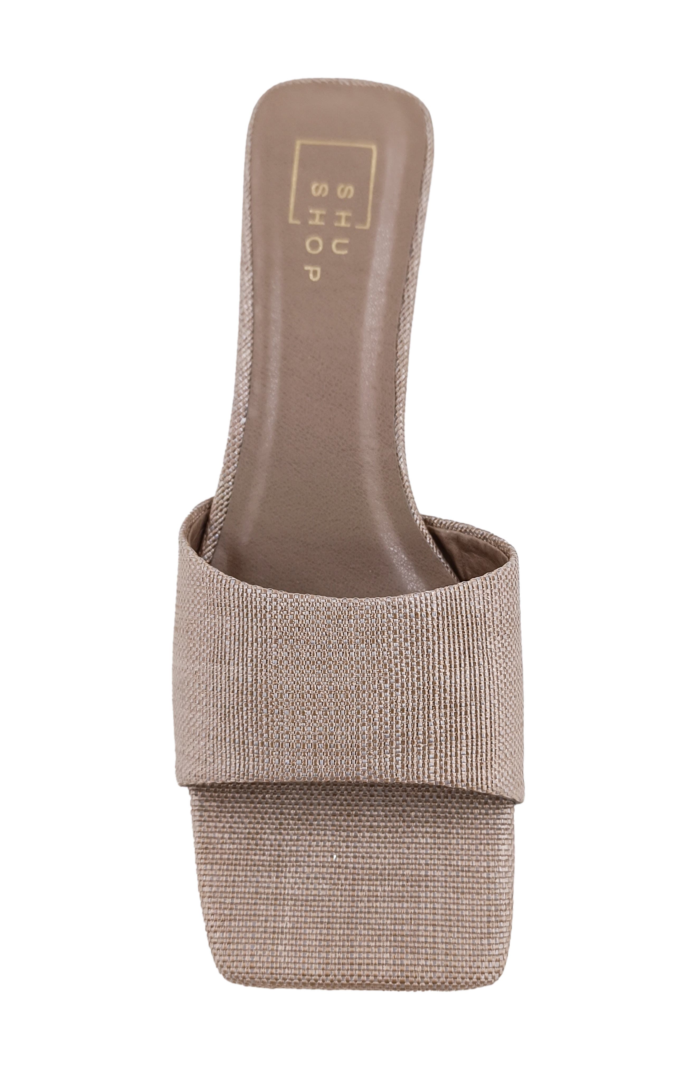 SHUSHOP Forture Kitten Heel Slide Sandal, Alternate, color, 