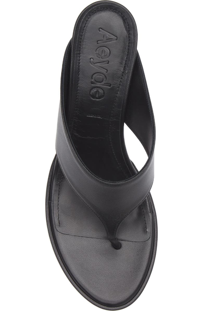 aeyde Olenna Flip Flop, Alternate, color, Black