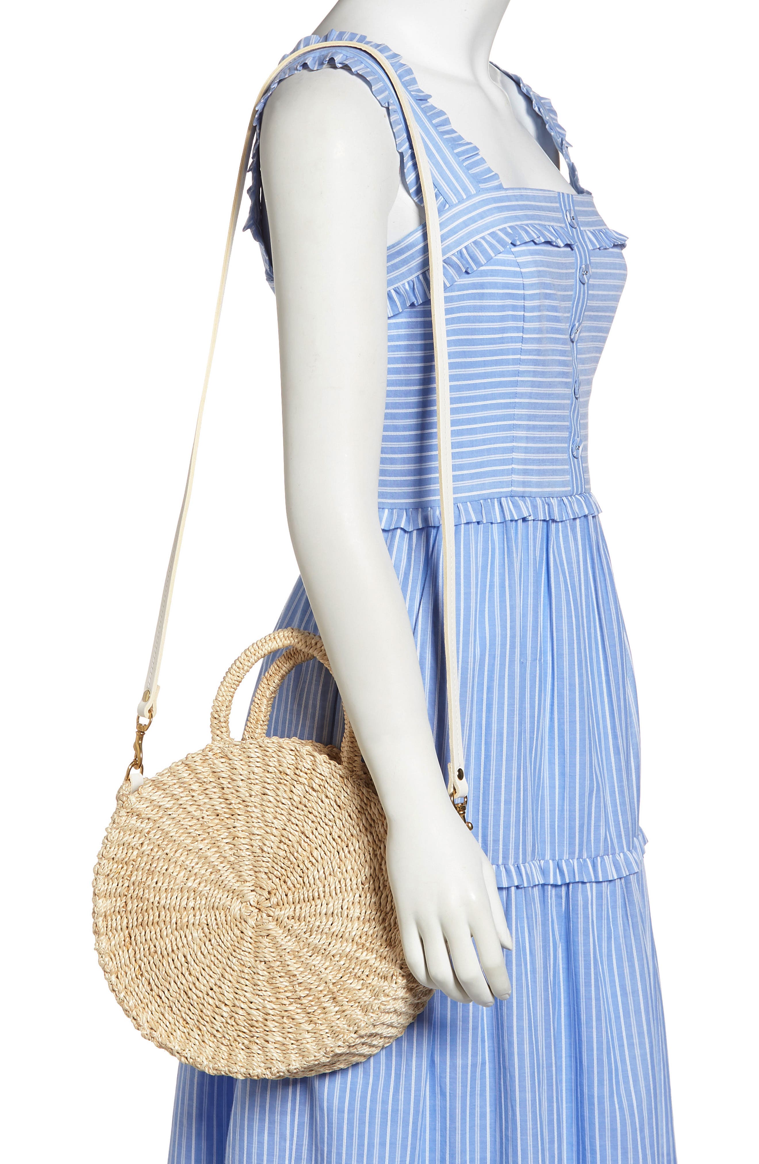 Moyen Alice Abacá Bag, Alternate, color, CREAM