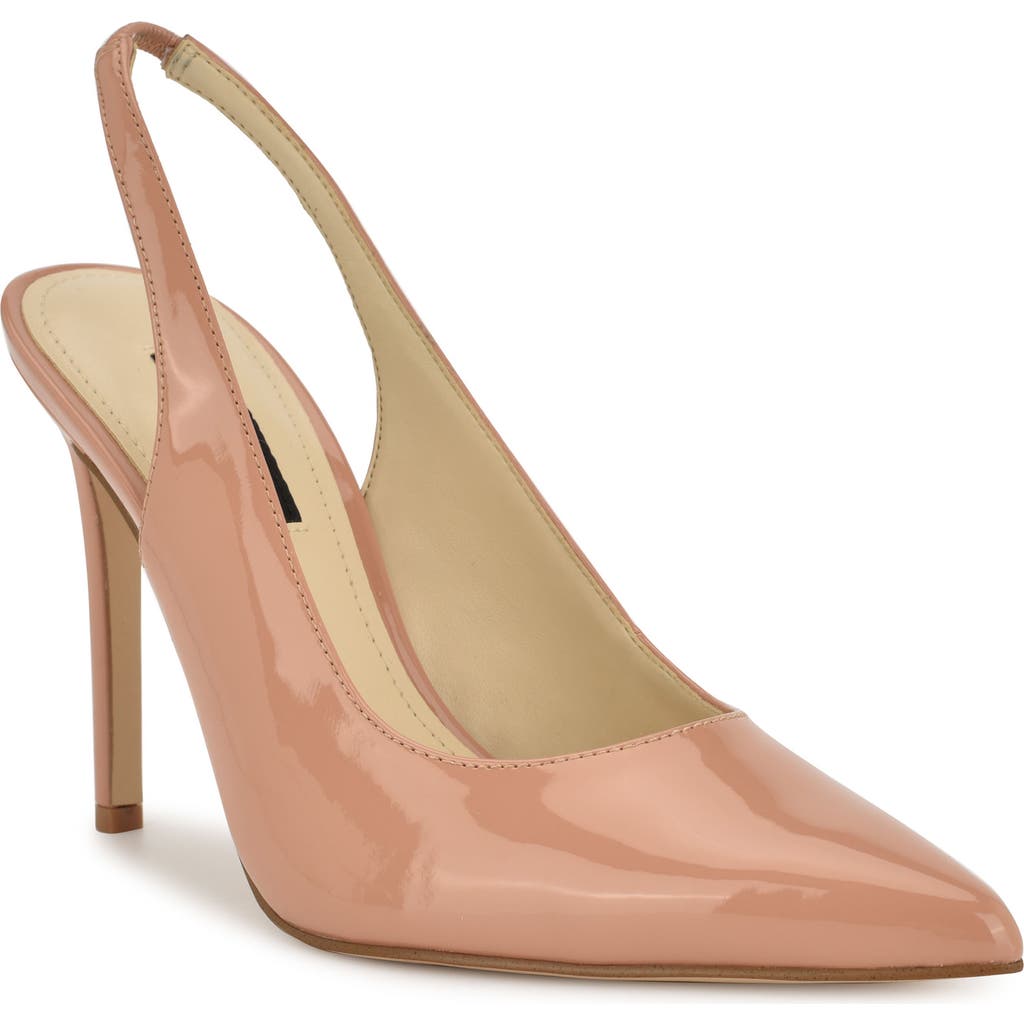 Nine West Feather Slingback Pump In Light Natural