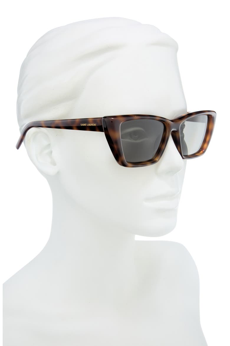 SL 276 Mica Plump 53mm Cat Eye Sunglasses, Alternate, color, HAVANA