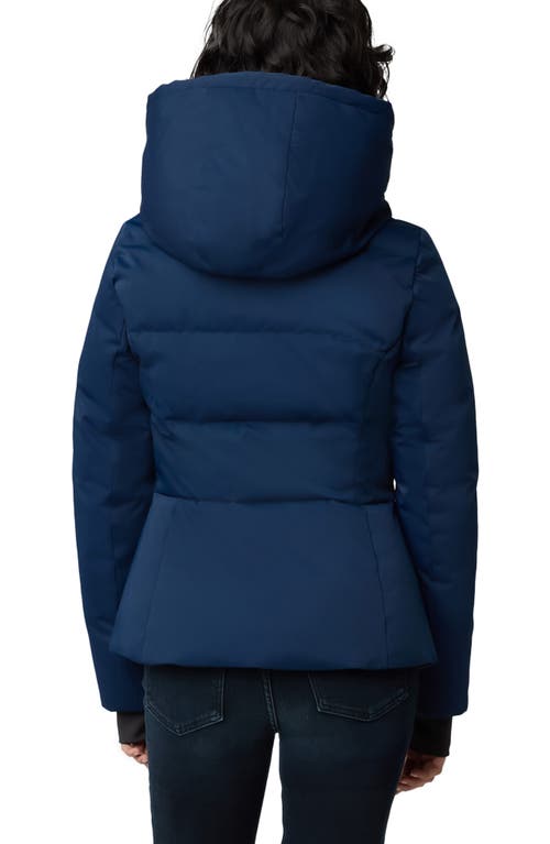 Soia & Kyo Marilou Water Resistant 700 Fill Power Hooded Down Puffer Coat In Lapis