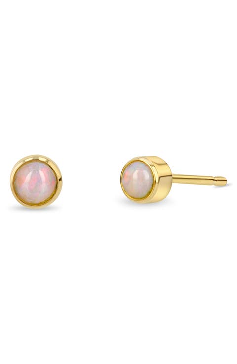 Gemstone Stud Earrings
