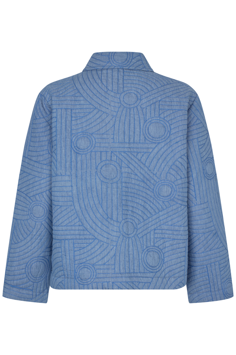 Jalindra Long Sleeve Quilted Jacket, Alternate, color, Basic Denim