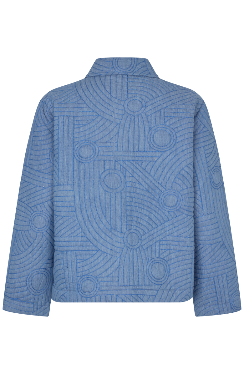 Masai Copenhagen Jalindra Long Sleeve Quilted Jacket, Alternate, color, Basic Denim