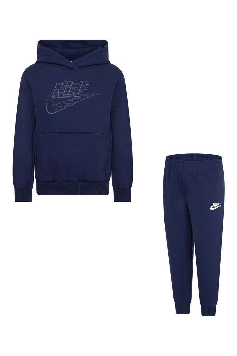 Kids' Futura Wrap Hoodie & Pull-On Pants Set, Main, color, MIDNIGHT NAVY