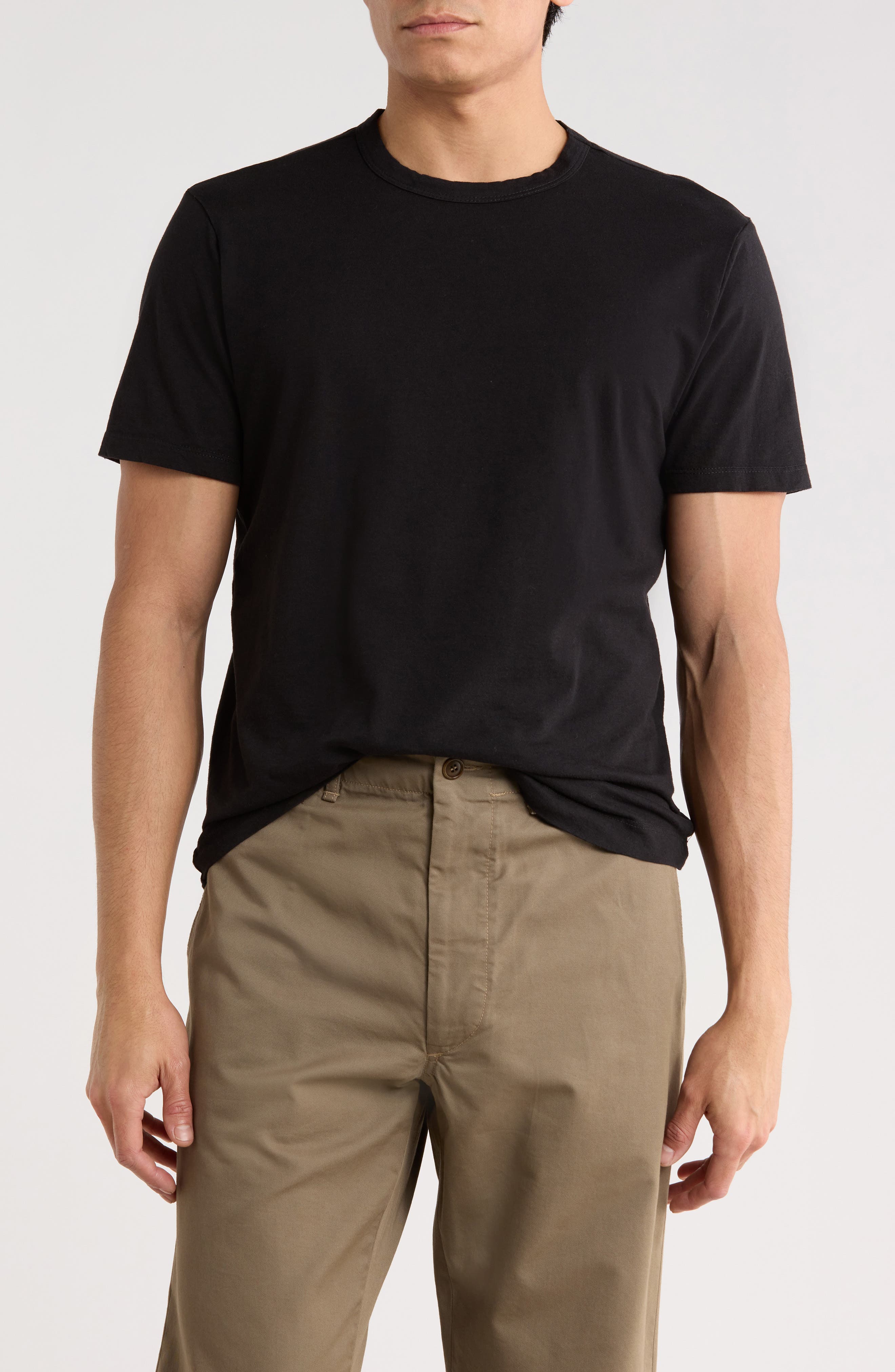 BUCK MASON Pima Cotton Curved Hem T-Shirt