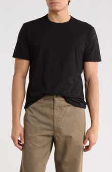 BUCK MASON Pima Cotton Curved Hem T-Shirt