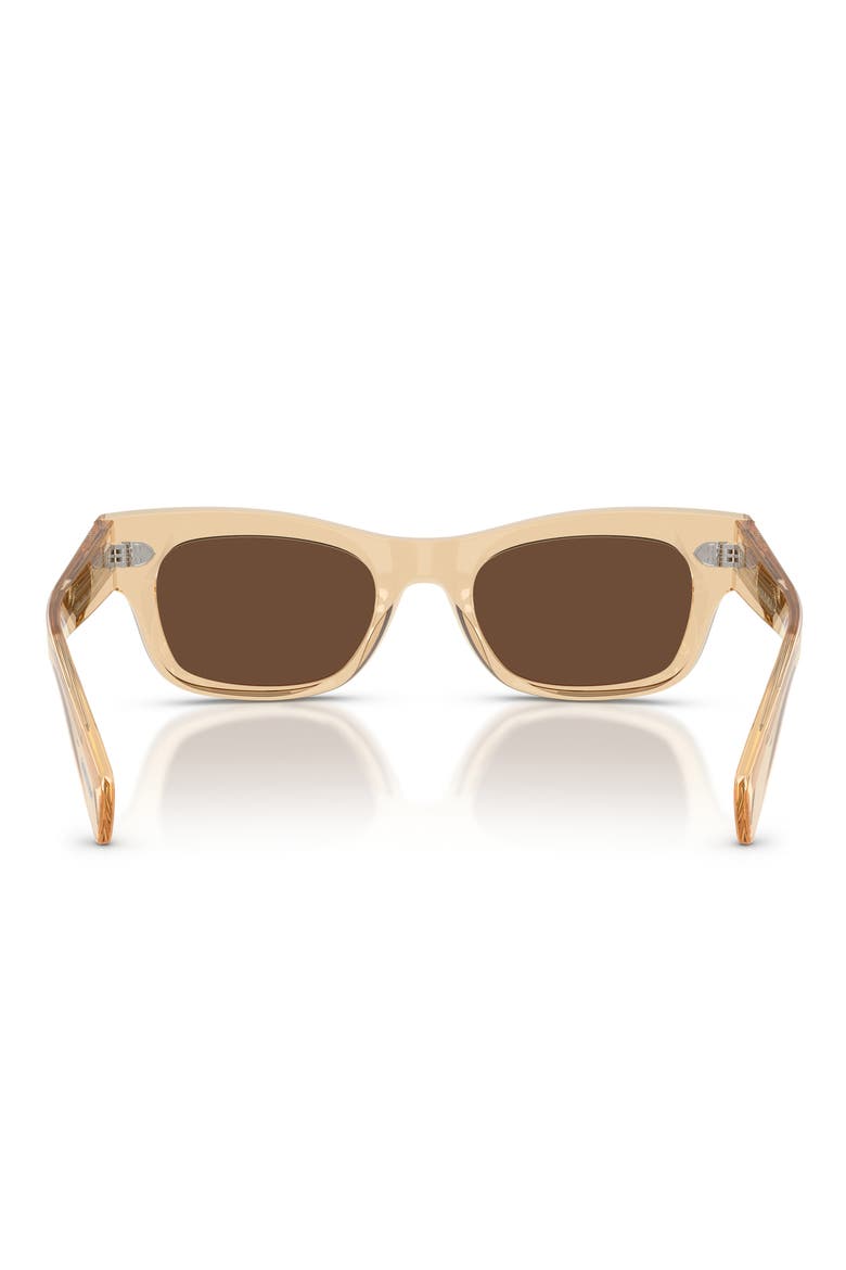 51mm Sonia Polarized Pillow Sunglasses, Alternate, color, CHAMPAGNE / TERRA POLAR