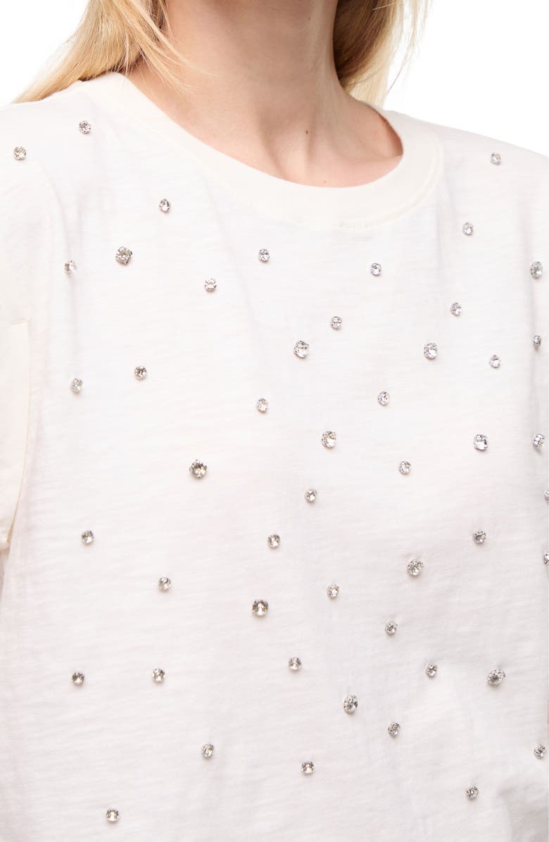 Wildfox Nova Embellished Top, Alternate, color, Snow White