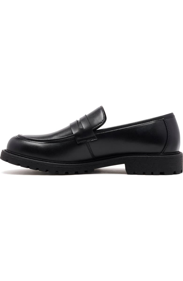 Uncut Croydon Loafer, Alternate, color, Black Pu