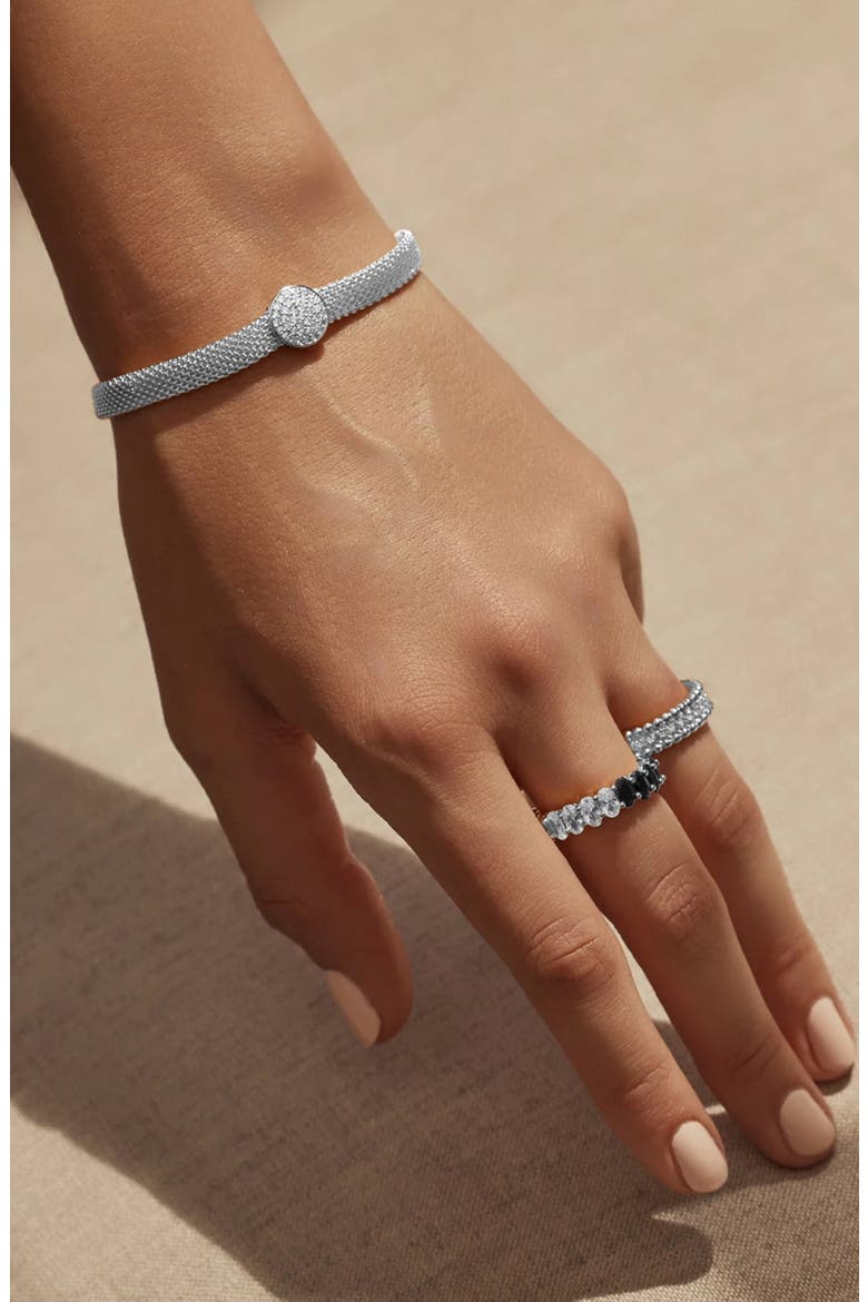Jena Sparkle Wide Band Ring Trendy Unique Style, Alternate, color, Silver