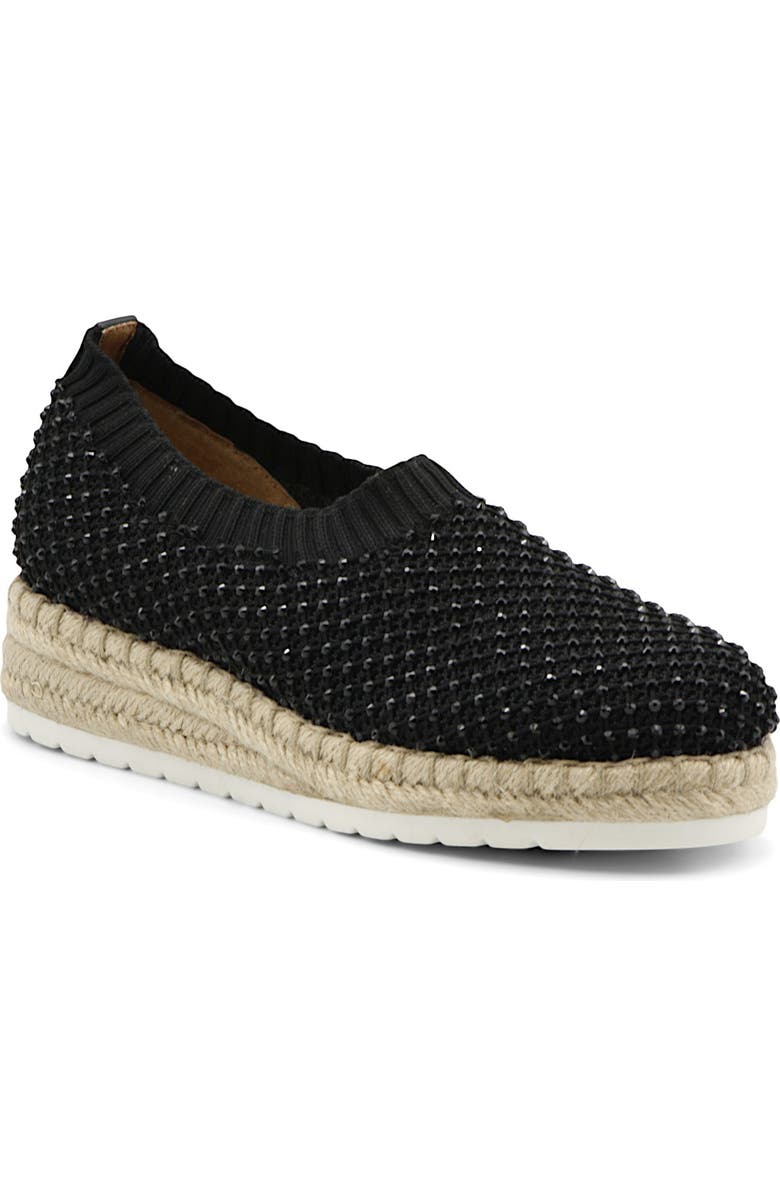 Adrienne Vittadini Nicola Embellished Espadrille Slip-On Sneaker, Main, color,