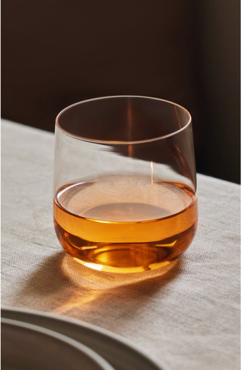 Fleck Short Cremini Tumblers - Set of 4, Main, color, Clear