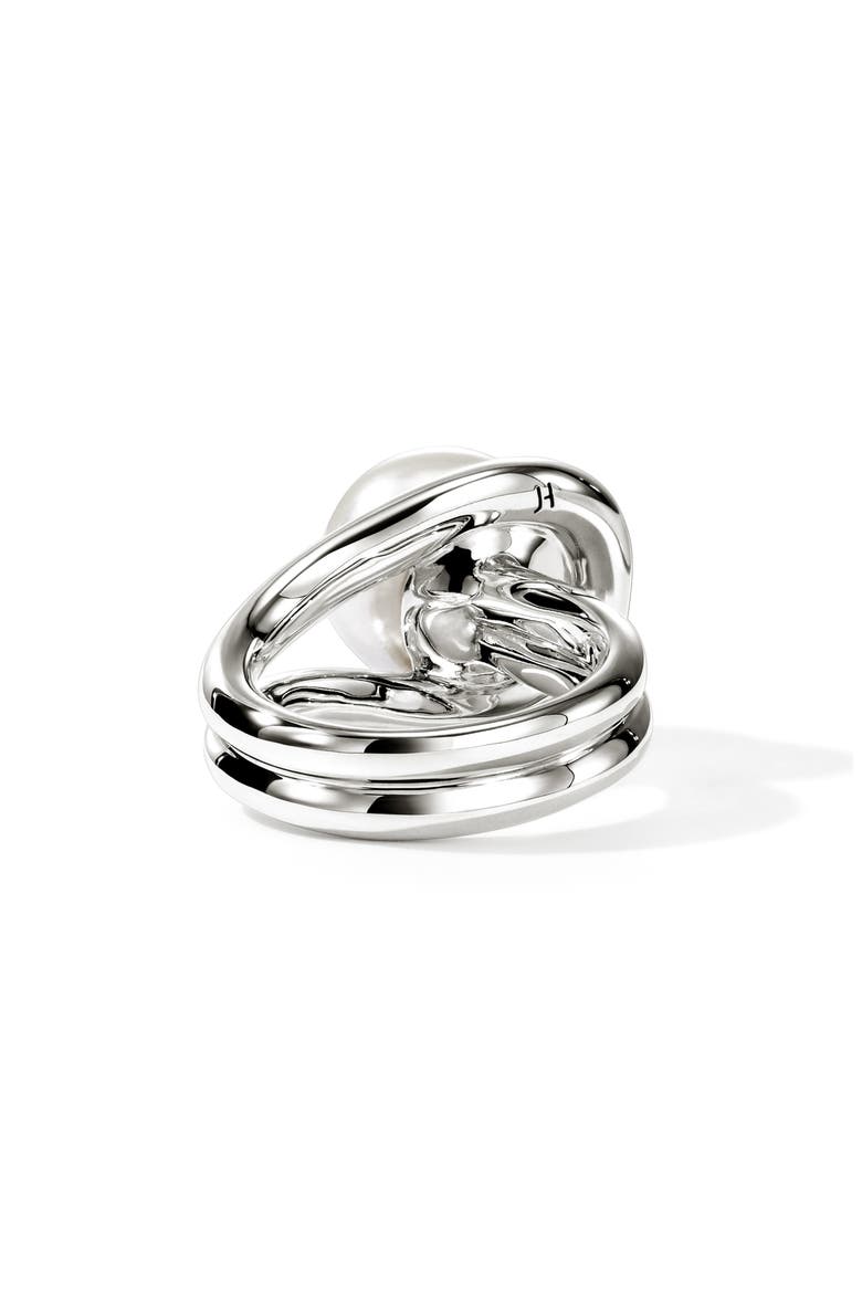 Surf Silver Ring with Freshwater Pearl, Alternate, color, STERLING SILVER